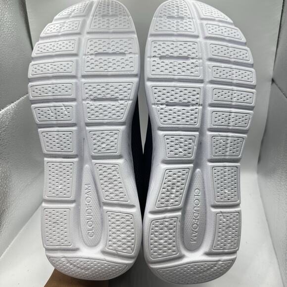 Size 7 - Adidas Women's Cloudfoam Comfy Running Shoes, Black/White/Pink (New) - Picture 7 of 7